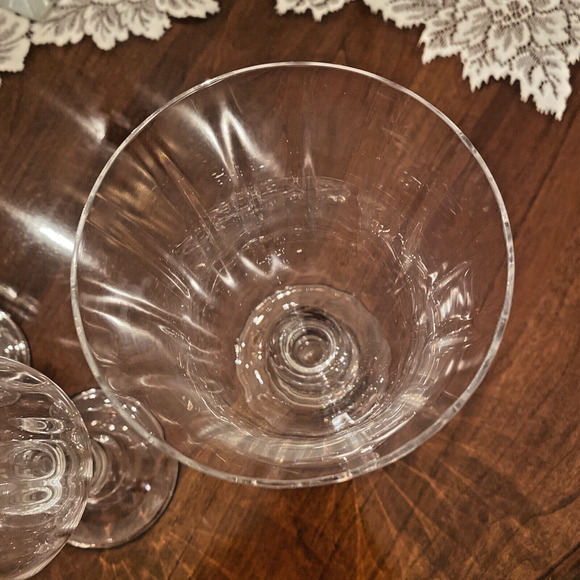 Mikasa Y2K French Countryside Clear Crystal Water or Iced Tea Goblets Set of 4 - Picture 6 of 8